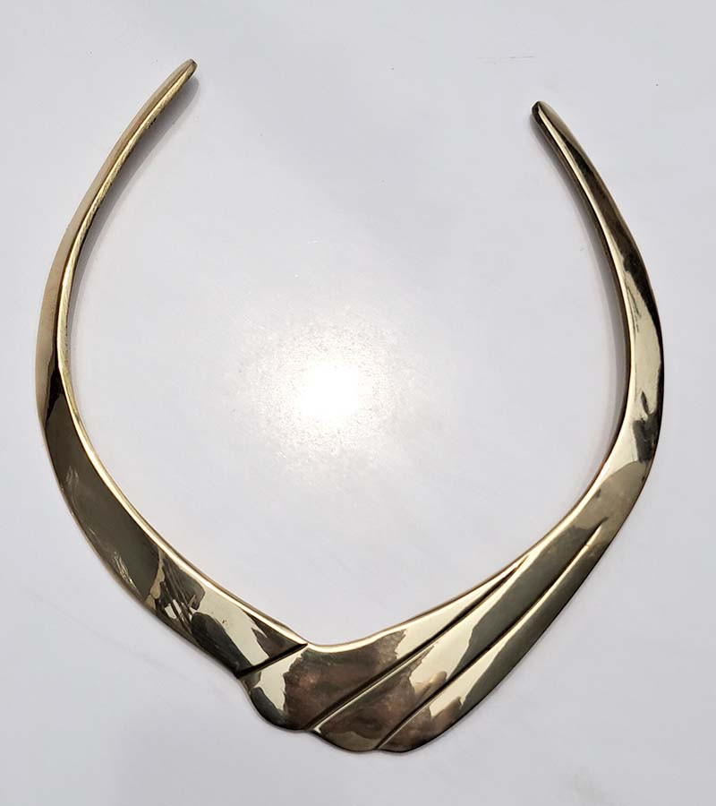 Metal Brass Choker Necklaces GC-NK-470