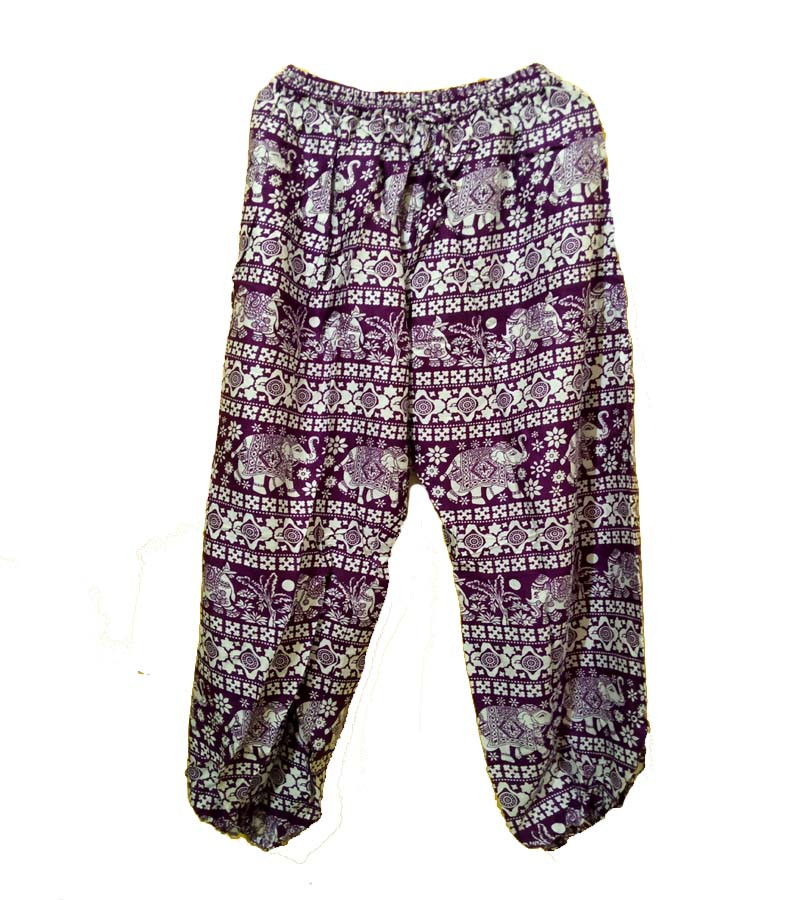 Rayon Elephant Print Harem Pants and Yoga Trouser GC-AP-330