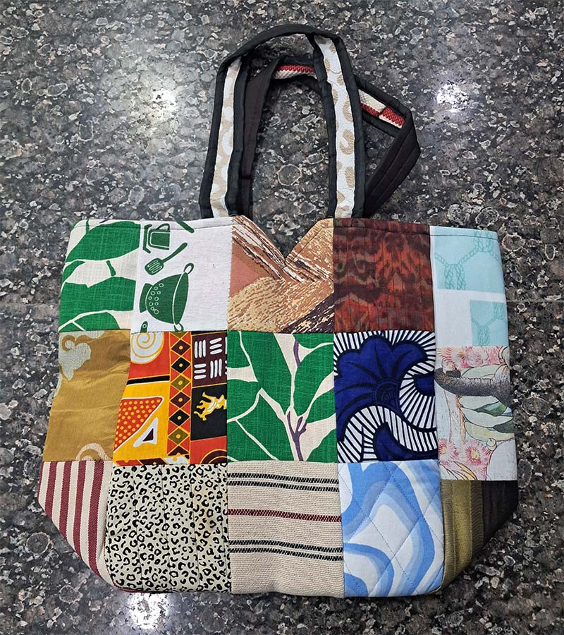 Women Fashion Canvas Patch Work  Bags BG-1081