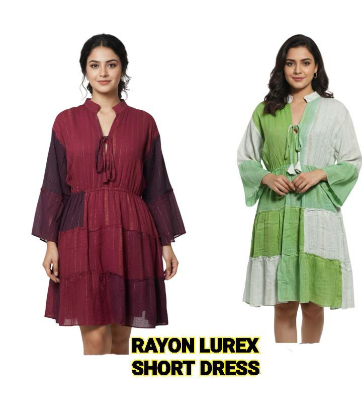 Rayon Lurex Short  Dress GC-AP-1630