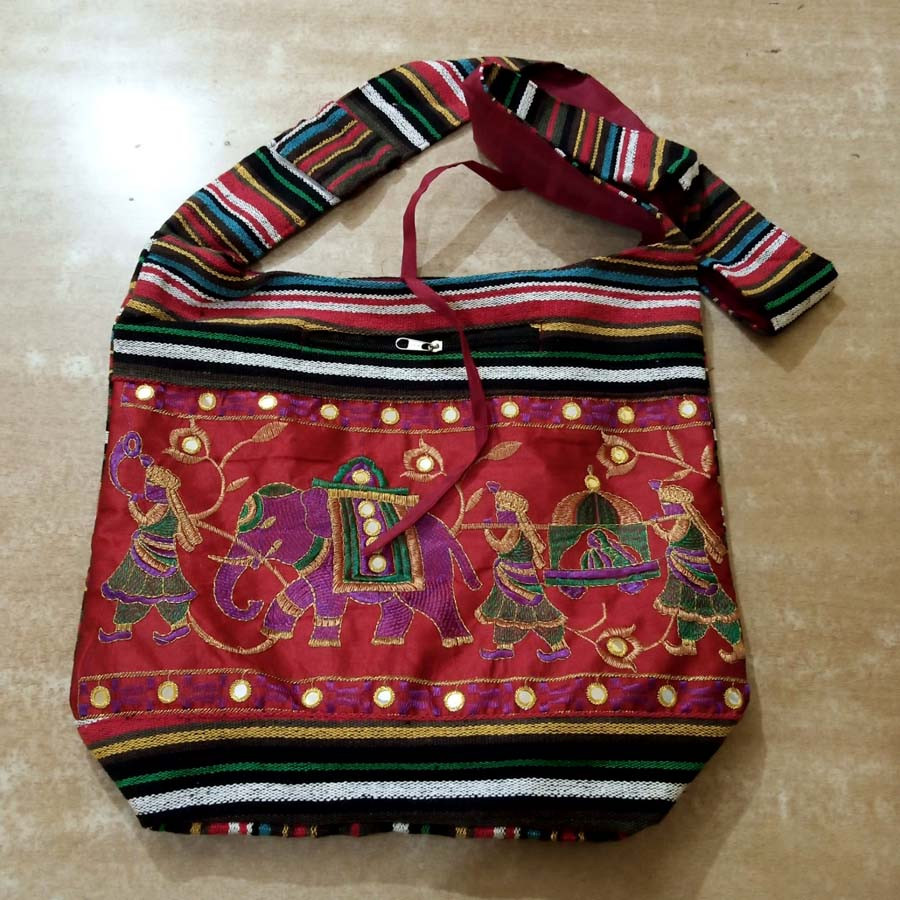 Ladies Fashion Cross Body Cotton Fabric Bags GC-BG-142