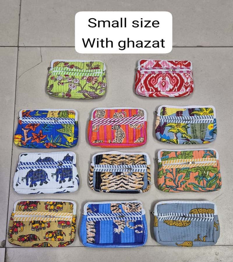 Small Size Cotton Print coin Purses BG-1131