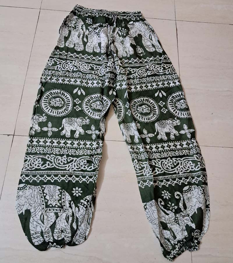 Rayon Elephant Print Trouser GC-AP-1328 Man's And Women Use