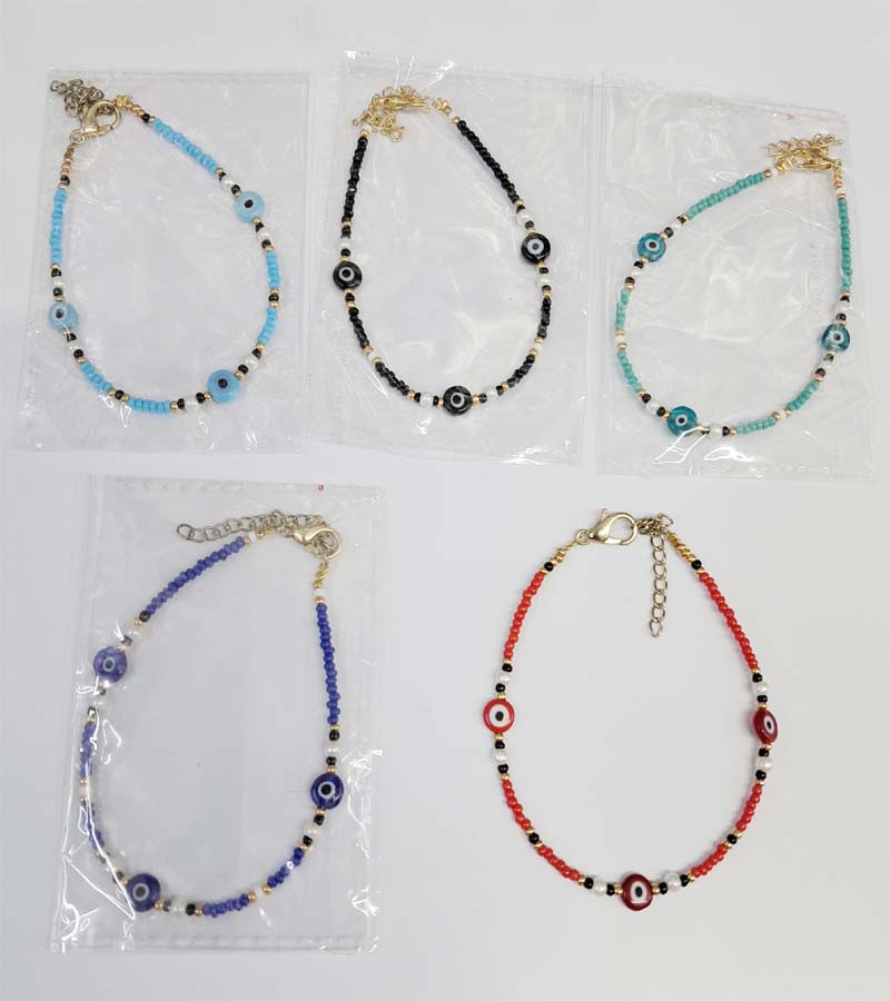 Evil Eye Glass Beads Bracelets GC-BR-188