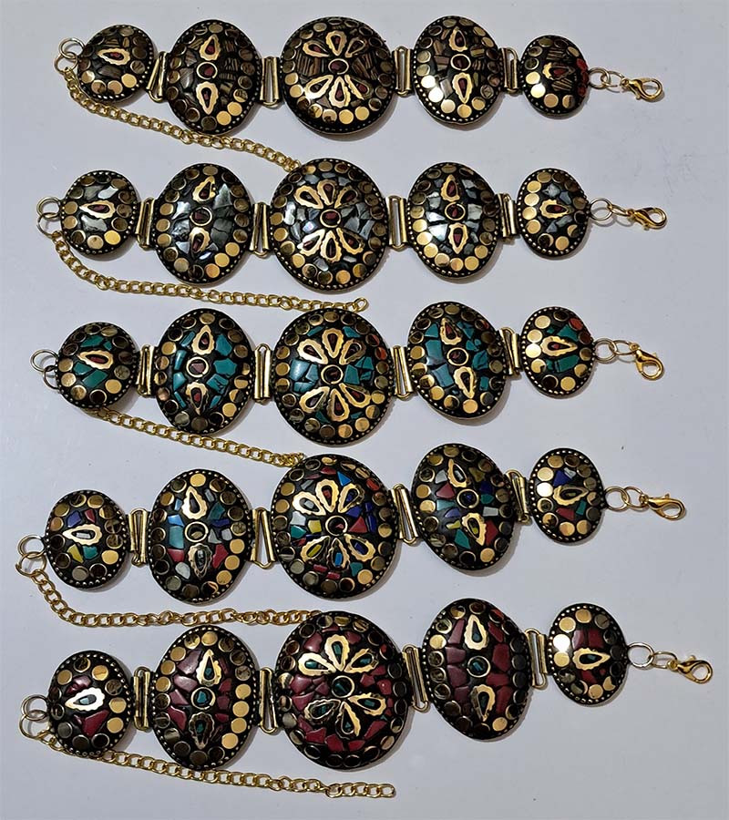 Boohoo Fashion Jewelry Mosaic Brass Beads Bracelets GC-BR-196