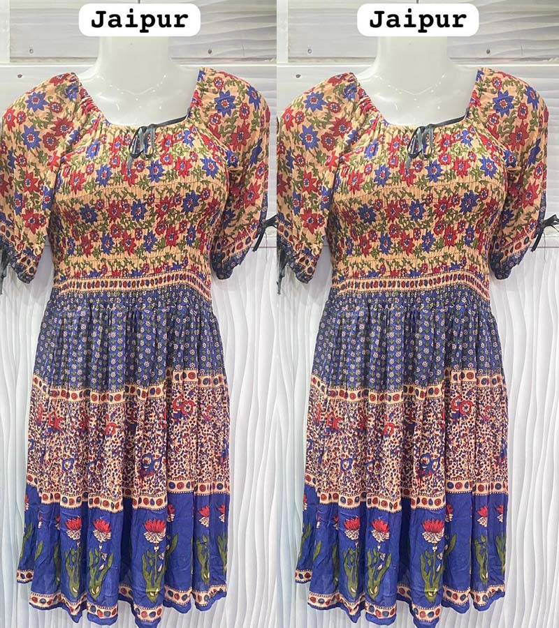 Rayon Print Dress  GC-AP-1369