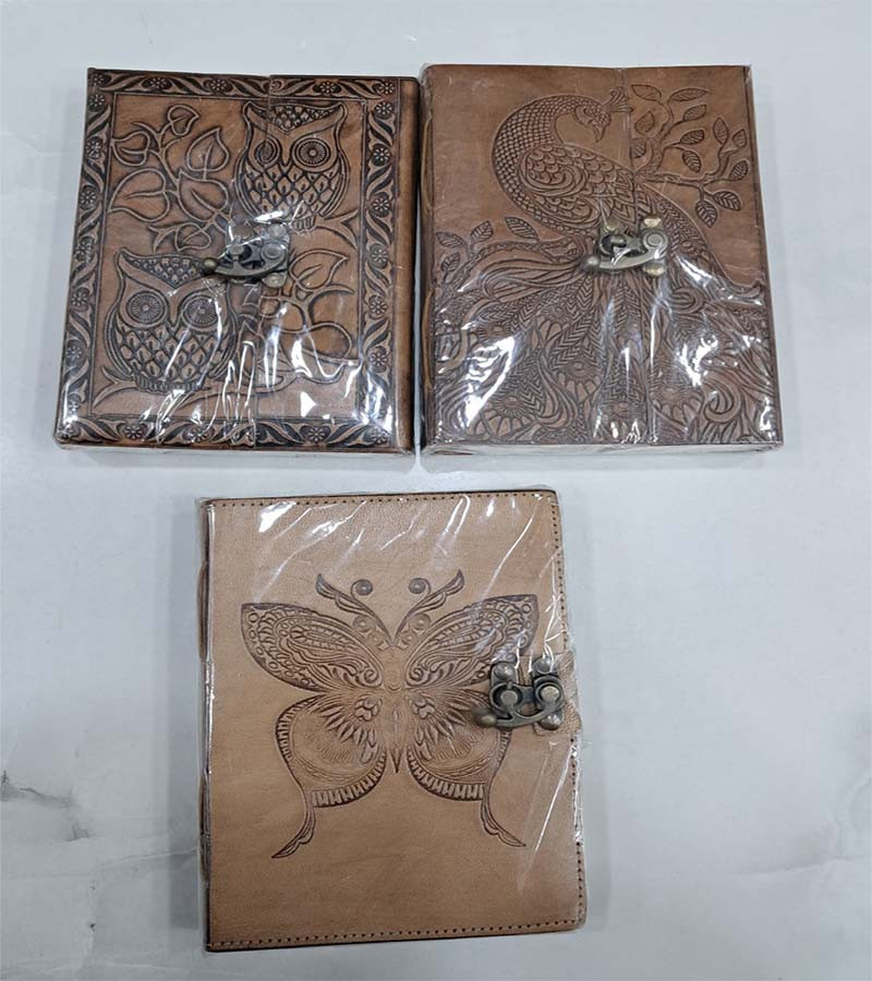 Leather Journal Diary with metal lock vintage Journal handmade 200 pages white unruled|travel Diary|personal journal -GC-NB-112