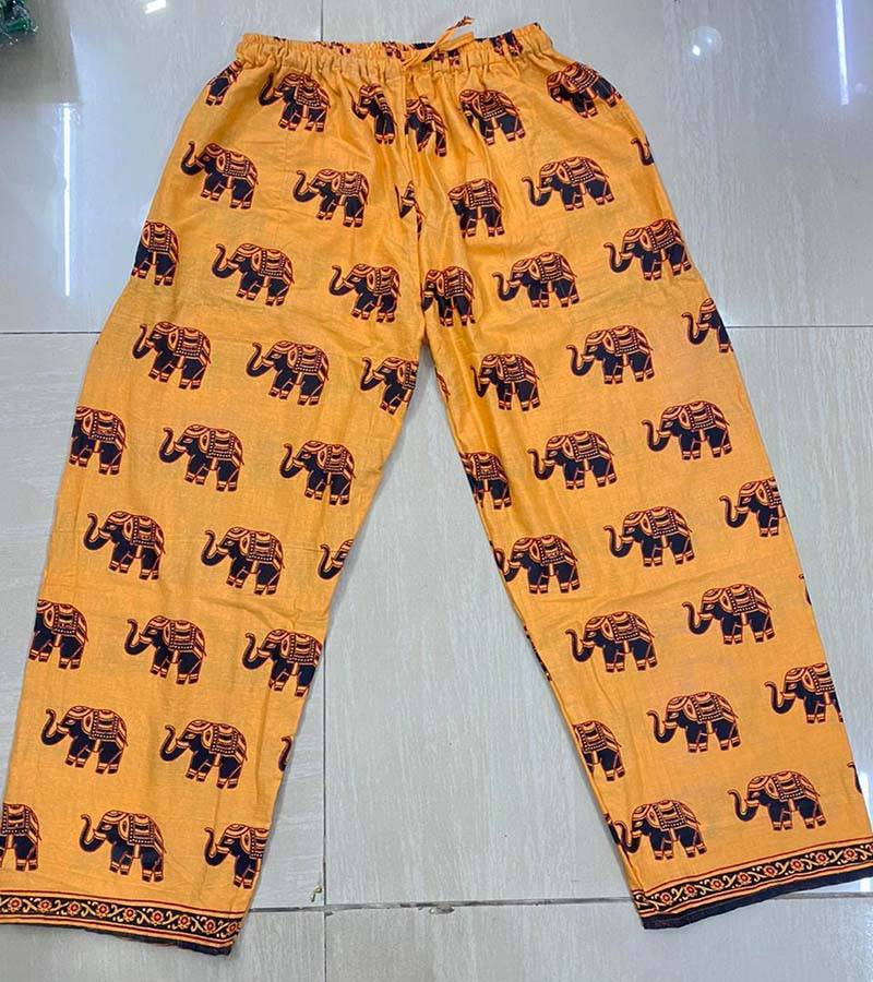 Elephant Print Cotton Fabric Trouser GC-AP-1359