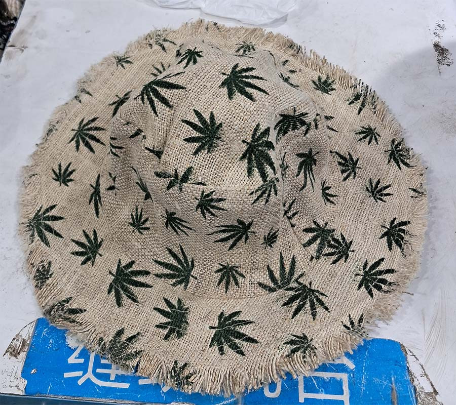 Hemp Bucket Hat ,Hemp Linen Sun Hat, Unisex Beach Sun Hat, Natural Hippie Hat, Unisex, Handmade Neutral Stripe Hemp Sun Hat, Travel Hat Organic Hemp Hat 'Rustic' with wire in the brim  GC-CAP-102