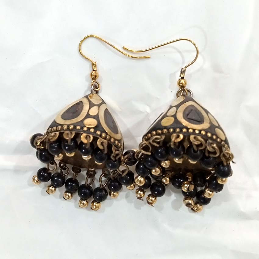 Mosaic Beads Brass Earrings GC-ER-117